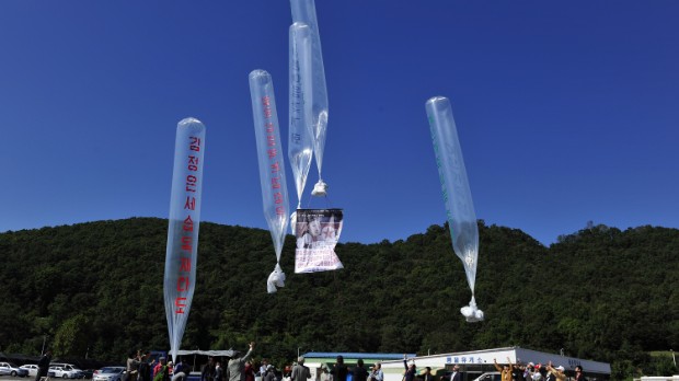 How a balloon drop over North Korea works