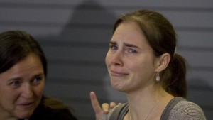 Edda Knox, left, comforts her daughter, Amanda Knox, during a news conference held at the Seattle-Tacoma International Airport near Seattle, Washington on October 4, 2011. Knox arrived in the United States after departing Rome's Leonardo da Vinci airport,. Knox's life turned around dramatically Monday when an Italian appeals court threw out her conviction in the sexual assault and fatal stabbing of her British roommate. UPI Photo/Jim Bryant 