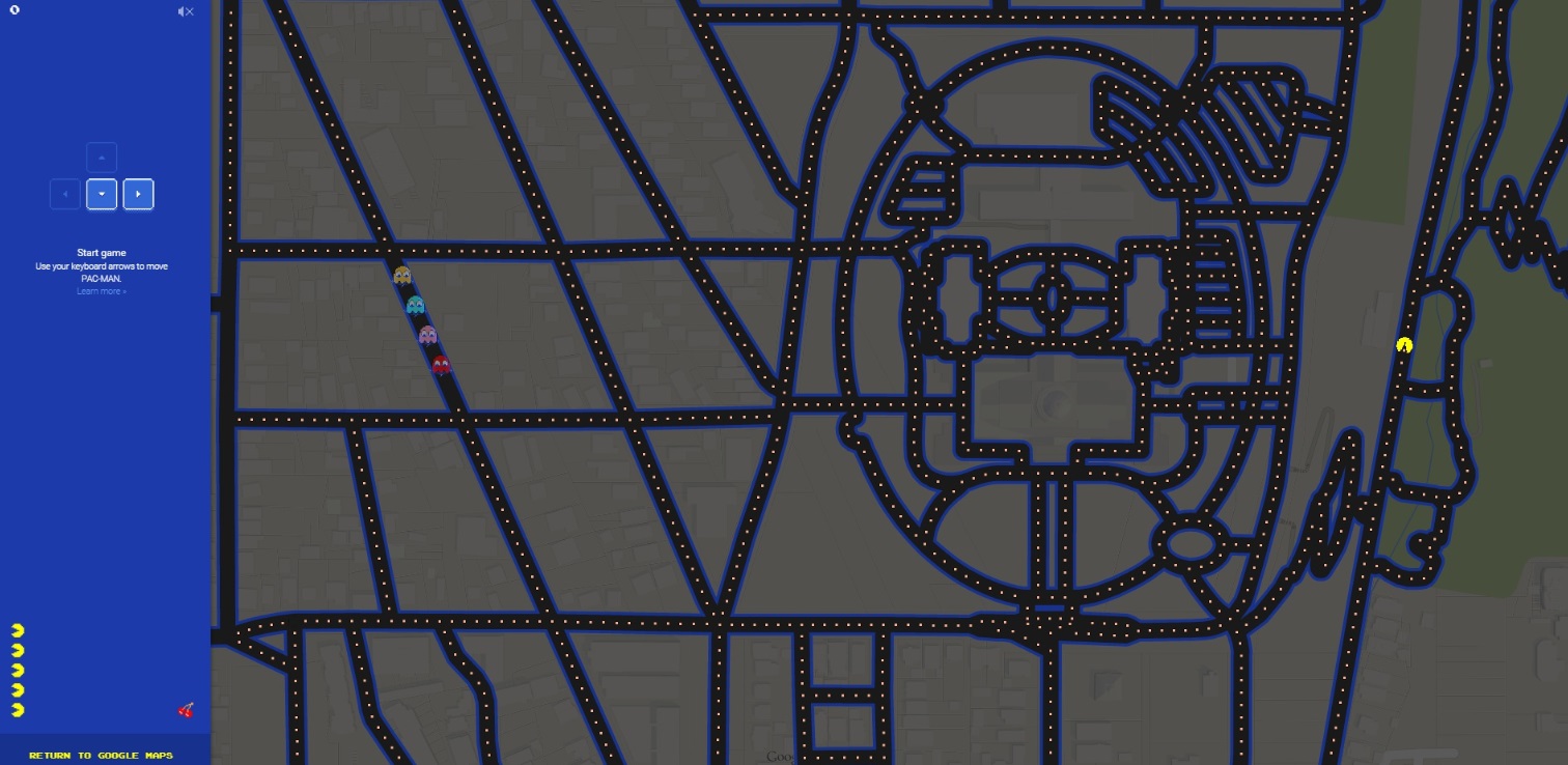 Google Maps now lets you turn any location into a game of Pac-Man - The  Verge