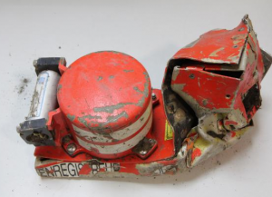The cockpit voice recorder recovered from the crash site of Germanwings Flight 9525 - Photo Courtesy: French Bureau of Investigations & Analysis 