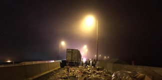 Overturned Tractor-Trailer  I-70 Twizzlers