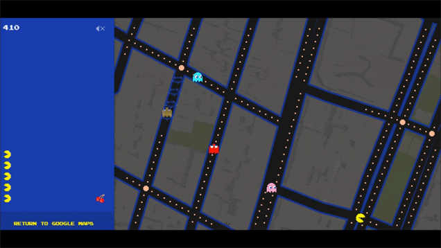 Google Maps now letting people play Pac-Man