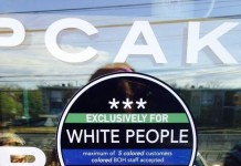 Exclusively for White People Sticker