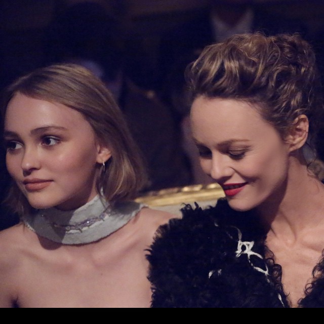 Vanessa Paradis supports model daughter Lily-Rose Depp at Chanel