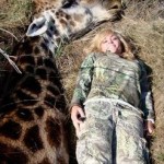 Big game hunter Rebecca Francis Giraffe