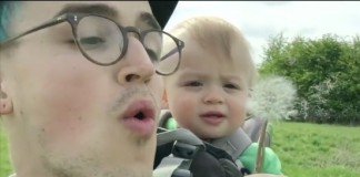 Tom Fletcher and Baby Buzz