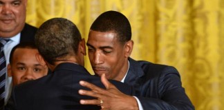President Barack Obama and Kevin Ollie