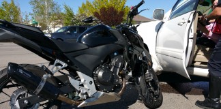 Motorcyclist Hit by SUV