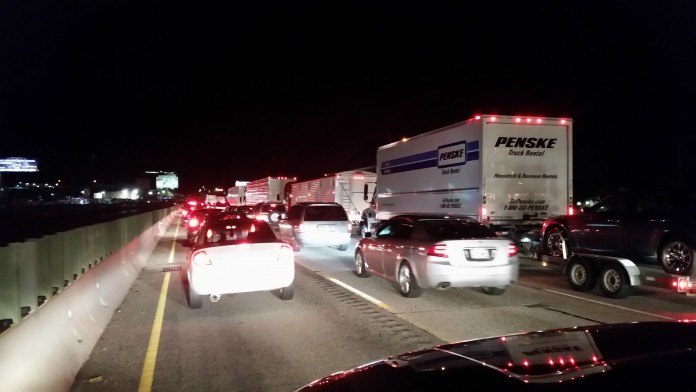 Semi-truck Barrels Through Median SLC