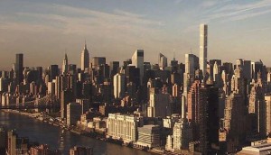 The tallest residential tower in the world, 432 Park Avenue (right) stands above every skyscraper in New York City except the new One World Trade Center building. Photo: 432 Park Avenue