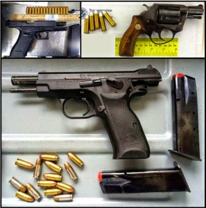 Weapons recently seized at U.S. airports by TSA security screeners. Photo: TSA