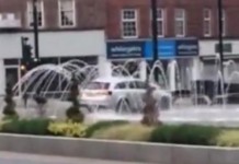 Motorist Caught Using Fountain