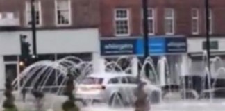 Motorist Caught Using Fountain