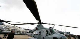 Wreckage of U.S. Marine Helicopter