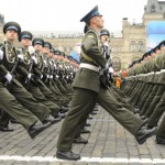 ussian military cadets march during the Victory Day parade Red Square in Moscow