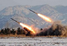 North Korea test fires missiles into the Yellow Sea