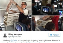 Delta Passengers Get Pizza Party