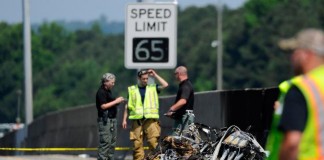 Plane Crash On Atlanta Highway I-285 interstate