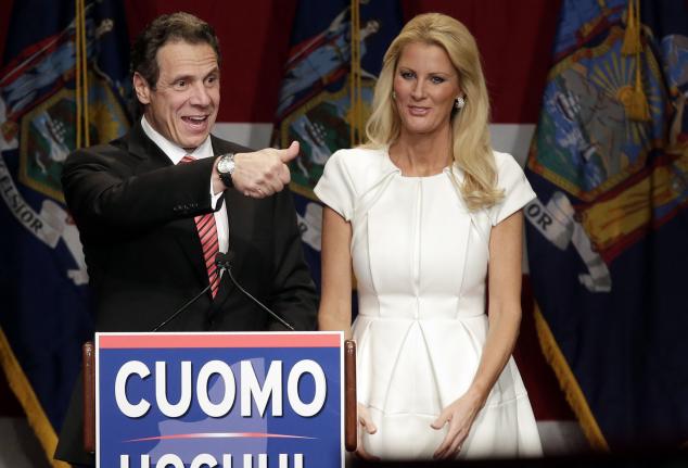 New York Gov. Andrew Cuomo and partner Sandra Lee. photo by John Angelillo/UPI | License Photo