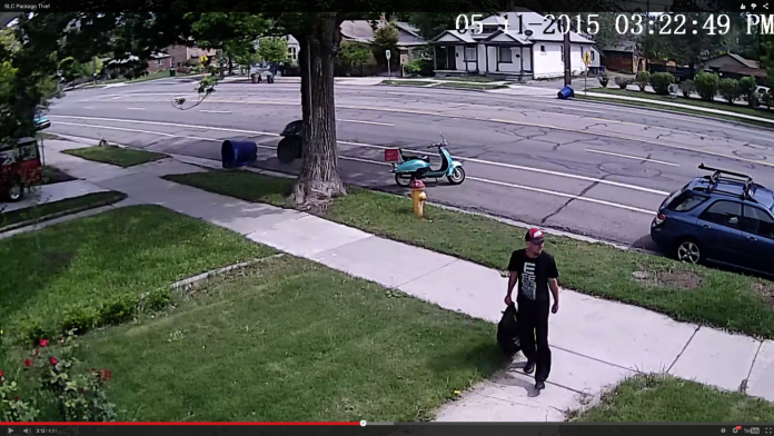 SLC Package Thief Caught On Home Security Camera