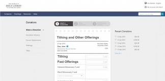 Online Tithing