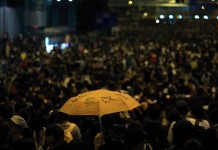 3,500 March in Umbrella Revolution Protest