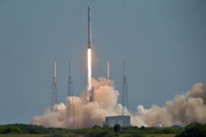 The SpacEx Falcon 9 rocket launches at 10:21 AM from Complex 40 at at the Cape Canaveral Air Force Station, Florida on June 28, 2015. The vehicle exploded at approximately one minute and nineteen seconds as it soared to the International Space Station. The Dragon spacecraft was carrying approximately 4000 pounds of provisions. Photo by Joe Marino-Bill Cantrell/UPI