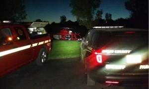 Search and rescue teams prepare for early morning rescue attempt of injured in teen who fell more than thirty feet in Farmington Canyon.  Photo: Davis County Sheriff's Office 