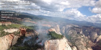 Zion National Park Fire