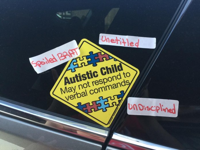 Mom of Autistic Child Finds Offensive Messages Left on Car Window