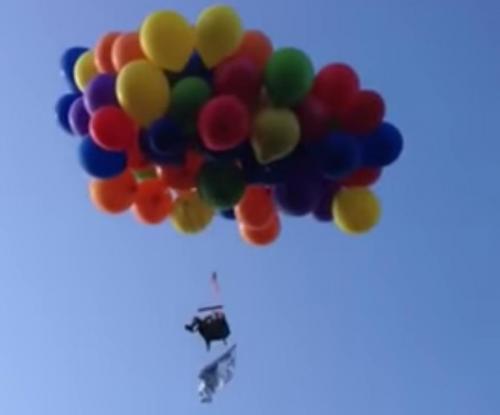 Canadian Police Arrest Man for Flight in Lawn Chair Attached to ...