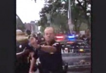 Cleveland Police Officer Pepper Spraying Activists