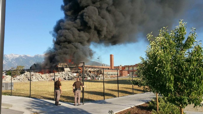 Midvale Middle School Structure Fire