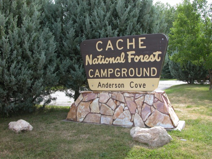 Cache National Forrest Campground Anderson Cove