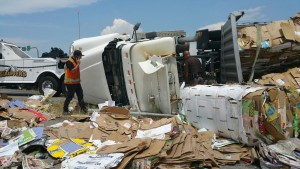 Semi  crash