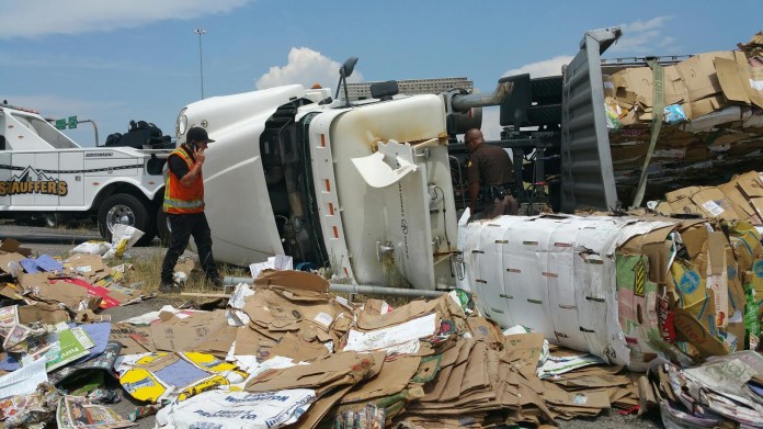 Semi Rollover on SR-201