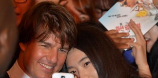 Actor Tom Cruise Attending  Premier Film of "Mission Impossible - Rogue Nation"