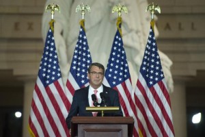 Defense Secretary Ashton Carter says the Defense Department will create a group to analyze the impact that openly welcoming transgender persons to serve would have. Photo by Kevin Dietsch/UPI
