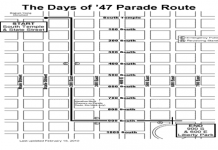Days of 47 Parade Route Map