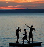 Boys at Lake