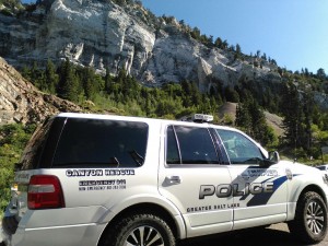 Unified Police investigate the discovery of a body Thursday morning in Little Cottonwood Canyon - Photo: Steve Milner/Gephardt Daily 