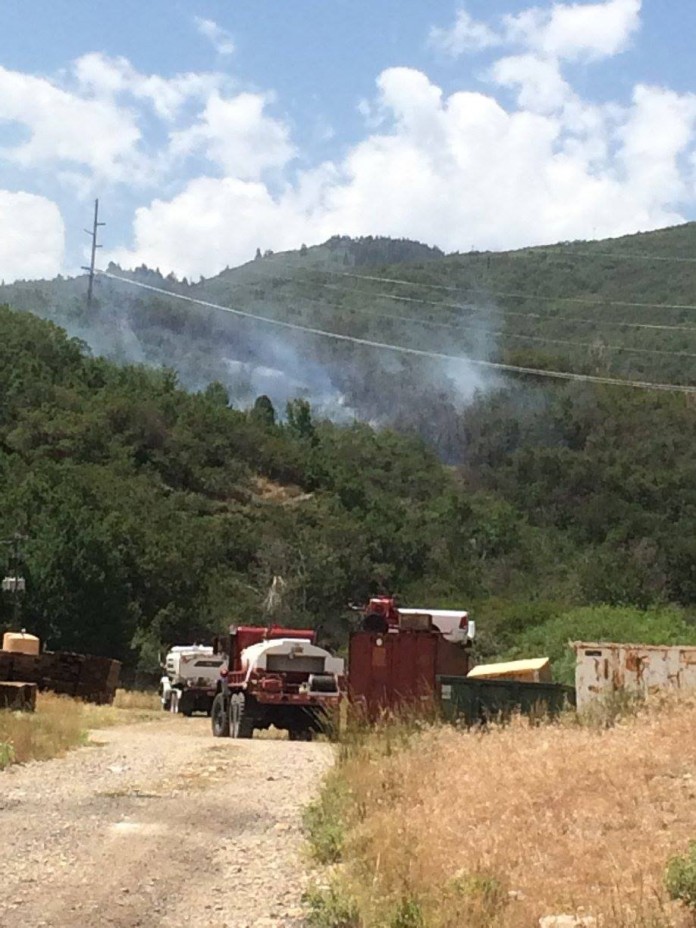 50 Firefighters Battle Brush Fire Near Jordanelle State Park