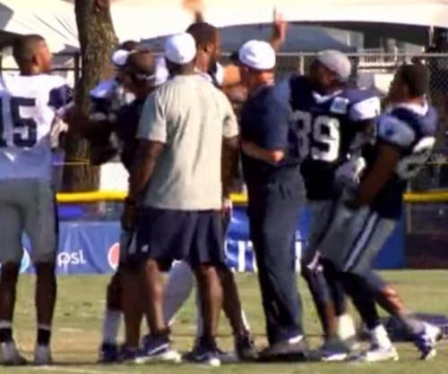 Dez Bryant Fighting Tyler Patmon at Dallas Cowboys Camp