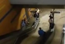 Flood Water Rushed Into Venezuelan Subway