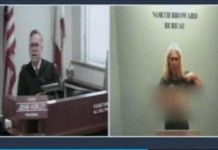 Woman Flashes Breasts to Judge