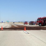 Freeway Diesel Spill