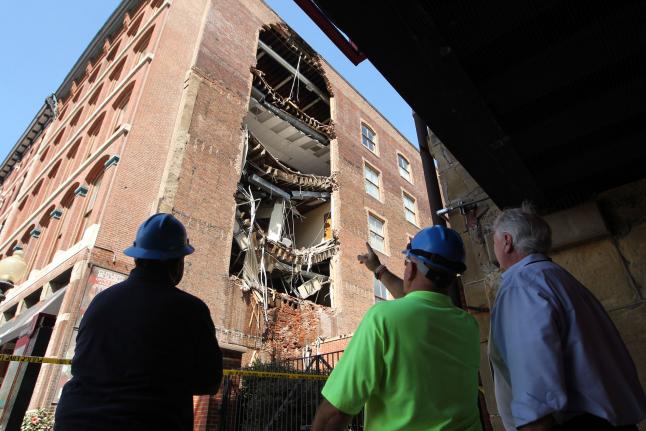 No Injuries Reported In Partial Building Collapse