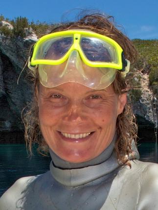 Record holding free diver Natalia Molchanoa