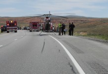 Motorcycle Crash In I-80 Responders