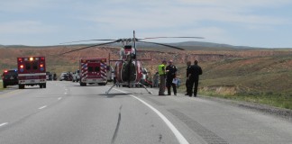 Motorcycle Crash In I-80 Responders